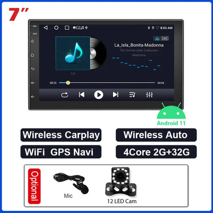 ESSGOO 2 Din Android Car Radio Automotive Multimedia Wireless Carplay GPS Stereo For Volkswagen Nissan Hyundai Kia Toyota Ford