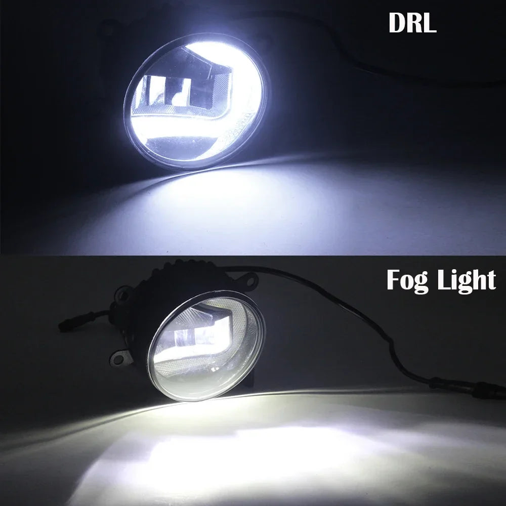 2IN1 30W Car Front Bumper LED Fog Light with Daylight DRL Function For Ram ProMaster 1500 2500 3500 (City Van) 2015-2021