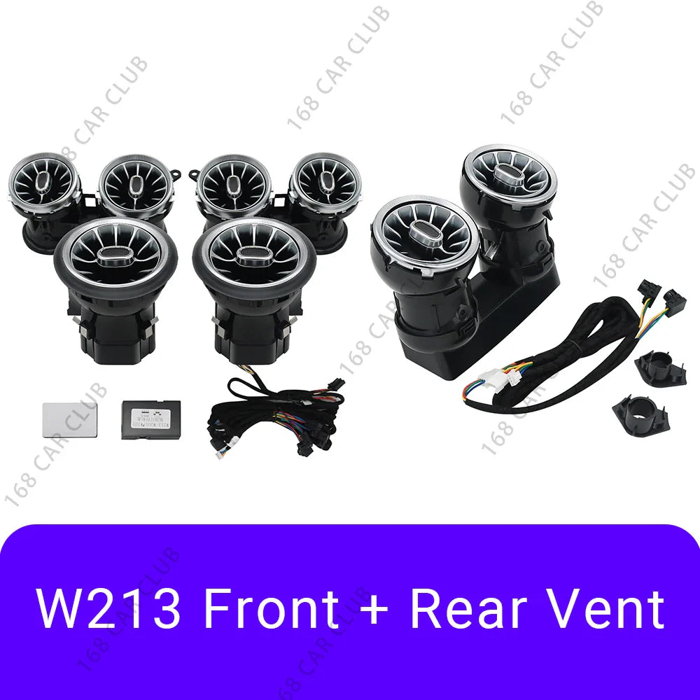 LED Air Vents 3D/4D Rotate Tweeter Speaker For Mercedes Benz W213 W238 E53 E63 E-Coupe Car 64 Colours Lnterior Decorative Lights