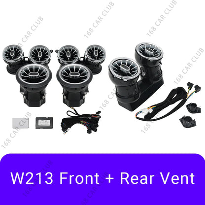 LED Air Vents 3D/4D Rotate Tweeter Speaker For Mercedes Benz W213 W238 E53 E63 E-Coupe Car 64 Colours Lnterior Decorative Lights