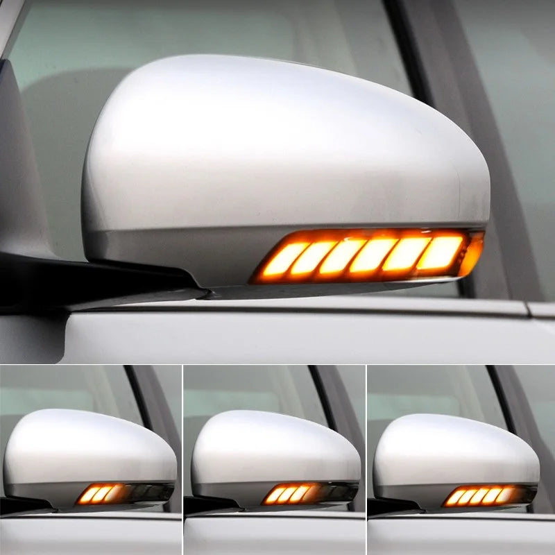 FOR Prius Wish Myvi Crown REIZ  Side Mirror Signal Blinker dynamic blue light white light yellow fluorescent lamp welcome light