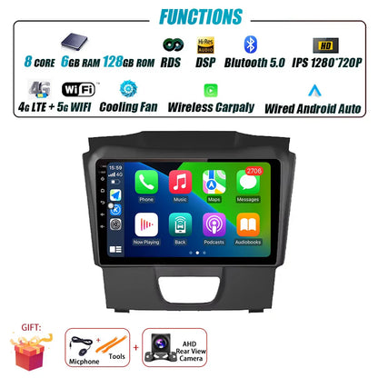 Android Auto Car Radio For Isuzu DMAX 2015 - 2019 Multimedia Stereo Video Player Navigation GPS Carplay 4G WIFI DSP RDS BT