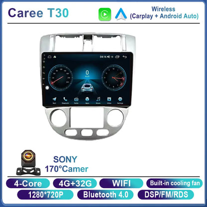 Android 14 Car Radio For Chevrolet Lacetti J200 For Buick Excelle Hrv For Daewoo Gentra 2 Carplay Stereo gps 4G WIFI BT No 2Din