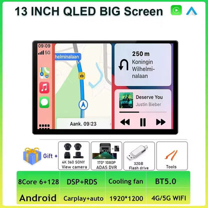 Android 14 Carplay Auto Car Radio For Peugeot 5008 4008 3008 2017 2018 2019 2020 Multimedia Video Player Navigation GPS Stereo