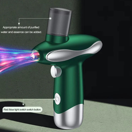Blue Red Light Therapy Skin Moisturizing Nano Mist Sprayer Portable Airbrush Facial Steamer Spray Skincare Oxygen Facial Machine