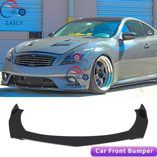 LAICY For Infiniti G37 Coupe Car Front Bumper Lip Body Kit Canard Lip Diffuser Spoiler Anti Scratch Carbon Fiber Auto Parts