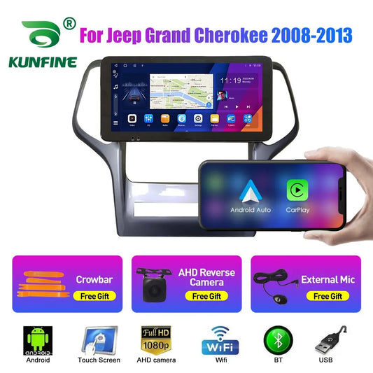 10.33 Inch Car Radio For Jeep Grand Cherokee 08-13 2Din Android Octa Core Car Stereo DVD GPS Navigation Player QLED Screen