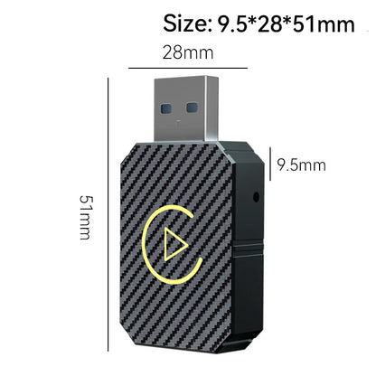 2-in-1 Wireless Carplay Adapter & Android Auto Car Electronics Wired to Wireless CarPlay Adapter