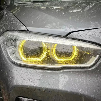 Lemon yellow light board suitable for 2017 BMW 1 Series F20 F21 LCI 118I LED headlights Angel Eye yellow DRL board