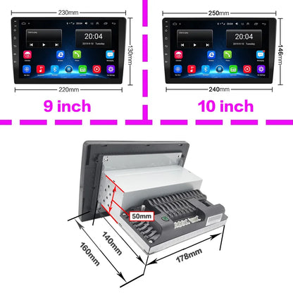 1din Android 13 Car Radio wireless Carplay Android Auto Multimedia Video Player Universal 9/10 inch RDS AHD DVR GPS 1 din Stereo