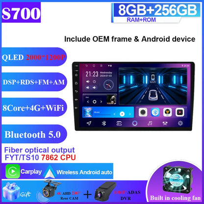 Android 14 Car Radio for Hyundai Sonata 6 YF i40 i45 2011 - 2015 4G Multimedia Player GPS Navigation no 2din dvd