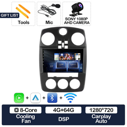 Android 15 Car Radio For Chrysler PT Cruiser 2000 - 2010 GPS NAVI BT 4G LTE 5G WIFI Multimedia Stereo Video Player Qualcomm 2DIN