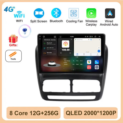 Android 14 Car Radio GPS Navigation For FIAT Doblo Opel Combo Tour 2010 2011 2012 - 2015 2018 Stereo Video Player Carplay Auto