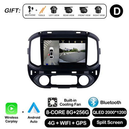Android Auto For Chevrolet Colorado Sierra GMC 2014 - 2018 Car Radio Video Multimedia Player BT WiFi GPS Navigation Touch Screen