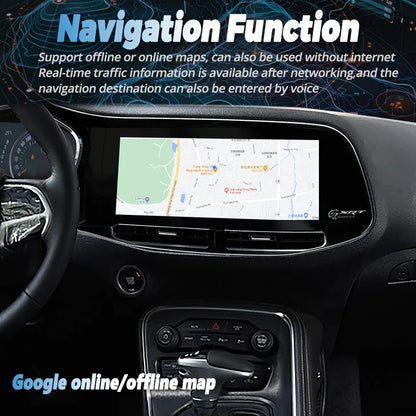 Android For Dodge Challenger Charger SRT Hellcat 2010-2024 Car Radio Video Multimedia Player Stereo GPS Navigation Head Unit DSP