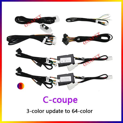 RHD AMbient Light For Benz C/GLC Coupe W205 X253 C43 C63 C200 C180 Decorative LED Strip Light 3D Tweeter Speaker Lamp