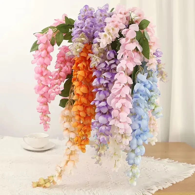 120cm artificiel Abler géant glycine longues Branches fleurs mariage décor à la maison salon toile de fond Arrangement fleur sus