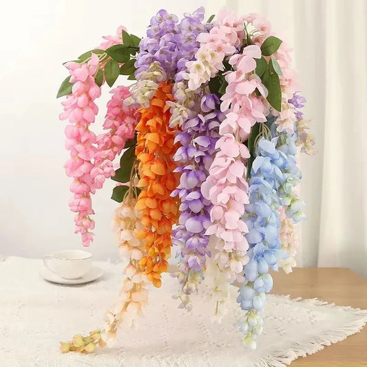 120cm artificiel Abler géant glycine longues Branches fleurs mariage décor à la maison salon toile de fond Arrangement fleur sus