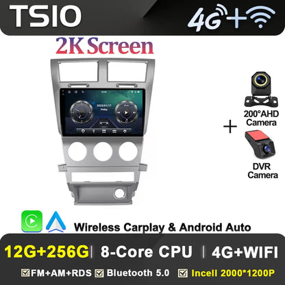 Car Multimedia Radio Player For Dodge Avenger JS 2007 - 2010 For Dodge Nitro 2006 - 2011 Android 14 2din Autoradio BT 5G Wifi