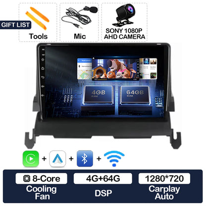 Android 15 Car Radio For Dodge Journey 2009 - 2012 Multimedia Stereo Video Player Qualcomm Head Unit 2DIN 4G LTE 5G WIFI QLED BT