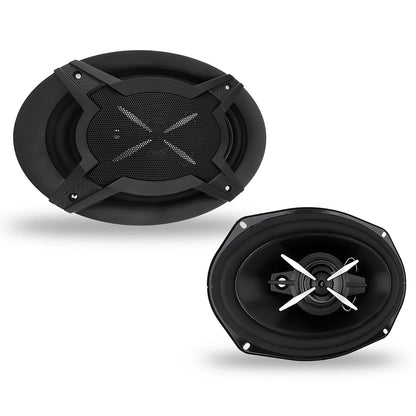 2pcs 12V 6 x 9 Inch Car HiFi Full Range Frequency Speakers Universal 3 Way Coaxial Speakers