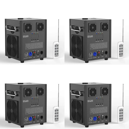 Yiflamefly 4Pcs 700W Pyrotechnics Machines Cold Spark Fireworks Machine Dmx512 With Remote Control for Party Christmas Wedding