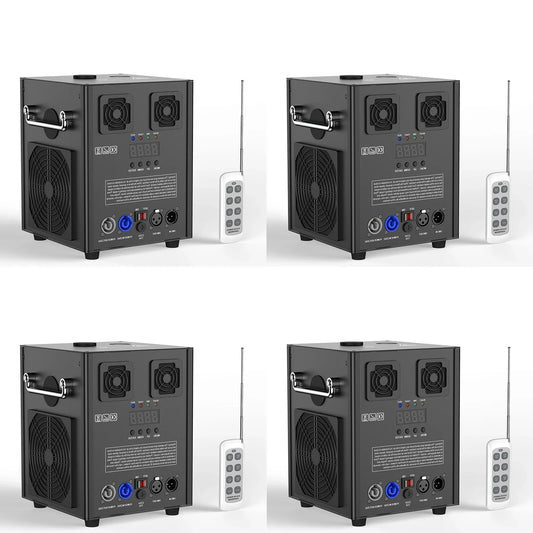 Yiflamefly 4Pcs 700W Pyrotechnics Machines Cold Spark Fireworks Machine Dmx512 With Remote Control for Party Christmas Wedding