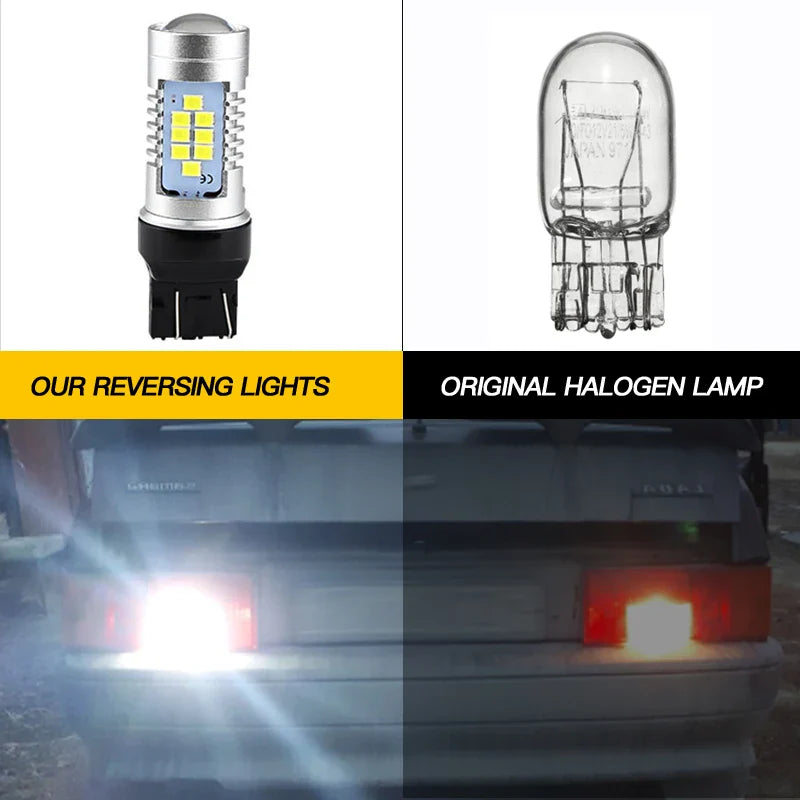 2x LED Reverse Light Blub W21W 7440 T20 For Honda Civic Accord 7 8 CR-V Fit Jazz FR-V HR-V Legend S2000 Odyssey Pilot Ridgeline