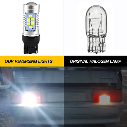 2x LED Reverse Light Blub W21W 7440 T20 For Honda Civic Accord 7 8 CR-V Fit Jazz FR-V HR-V Legend S2000 Odyssey Pilot Ridgeline