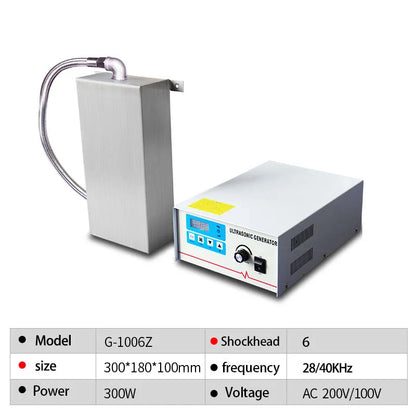 Ultrasound Cleaning Machine cavitation plates transducer and generator 28khz/40khz Input immersibl