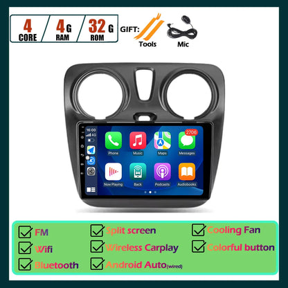 Carplay Android Auto Touch Screen For Renault Dokker For Lodgy Dacia 2012 - 2020 Automotive Multimedia Player Car Accessories