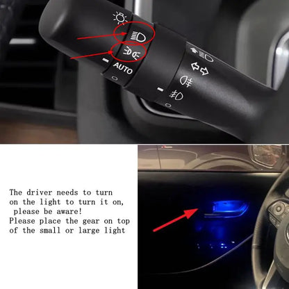 Car LED Door Bowl Armrest Atmosphere Light Door Bowl Handle Frame Light for Toyota Corolla Cross/corolla altis 2019-2024