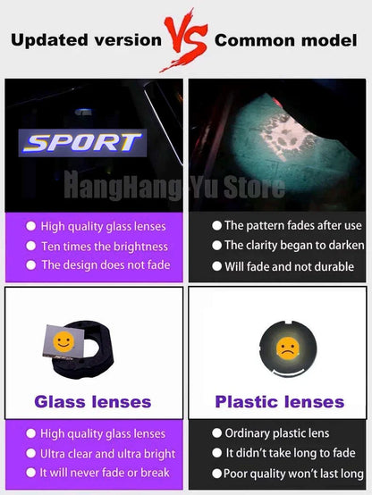 For Lexus ES 200 RX 300 LS LX UX IS GX GS LM RC LC LED Car Door Welcome Shadow Logo Light Ghost Decorative Laser Projection Lamp