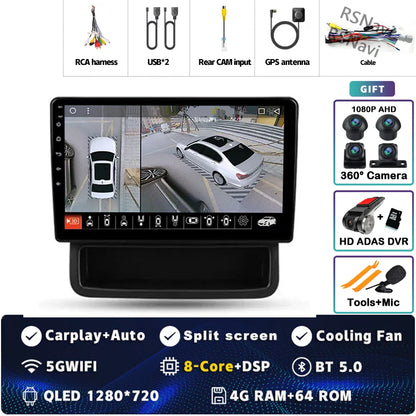 Android 14 Carplay Auto For Renault Trafic 2 For Opel Vivaro A For Nissan primastar 2006 - 2014 Car Radio Stereo Player Video BT