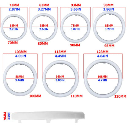 Cotton Light RGB Car LED Angel Eyes Halo Rings APP Control 12-24V Led Headlight Daytime Running Light for Motorcycle Offroad 4X4
