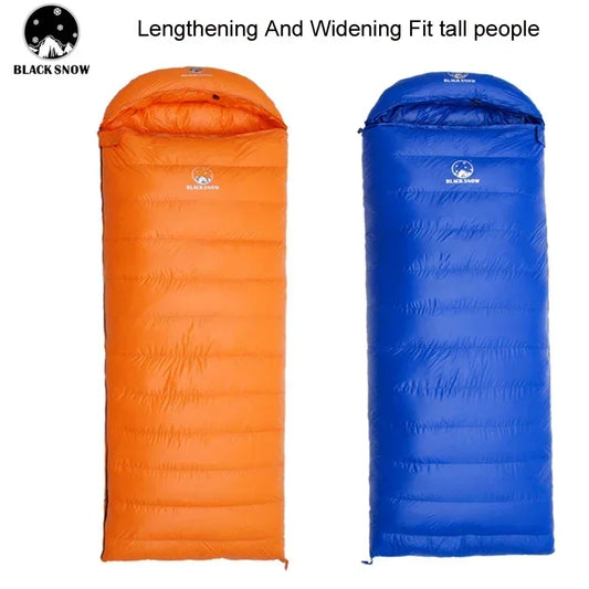 Size 220X85cm Lengthening And Widening Suitable For Tall People Good Quality White Goose Down Thermal Sleeping Bags Camping