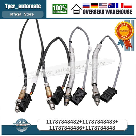 Front & Rear Oxygen Sensor Lambda Sensor 11787848482 11787848483 11787848486 11787848487 For 2015-2020 BMW M2 M3 M4 F87 F80 F82