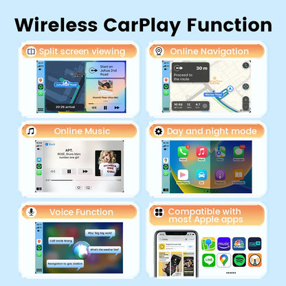 2025 New HEYINCAR CarLife to Wireless CarPlay Adapter For Hyundai Kia Toyota Honda BAIC FAW GAC  Yandex Maps Navigation spotify