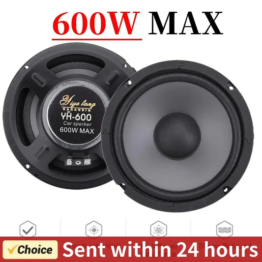 Music Stereo 400W 500W 600W 4/5/6 Inch Car HiFi Coaxial Speaker Full Range Frequency Subwoofer Speakers for Vehicle Automobile