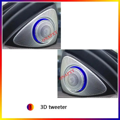 RHD AMbient Light For Benz C/GLC Coupe W205 X253 C43 C63 C200 C180 Decorative LED Strip Light 3D Tweeter Speaker Lamp