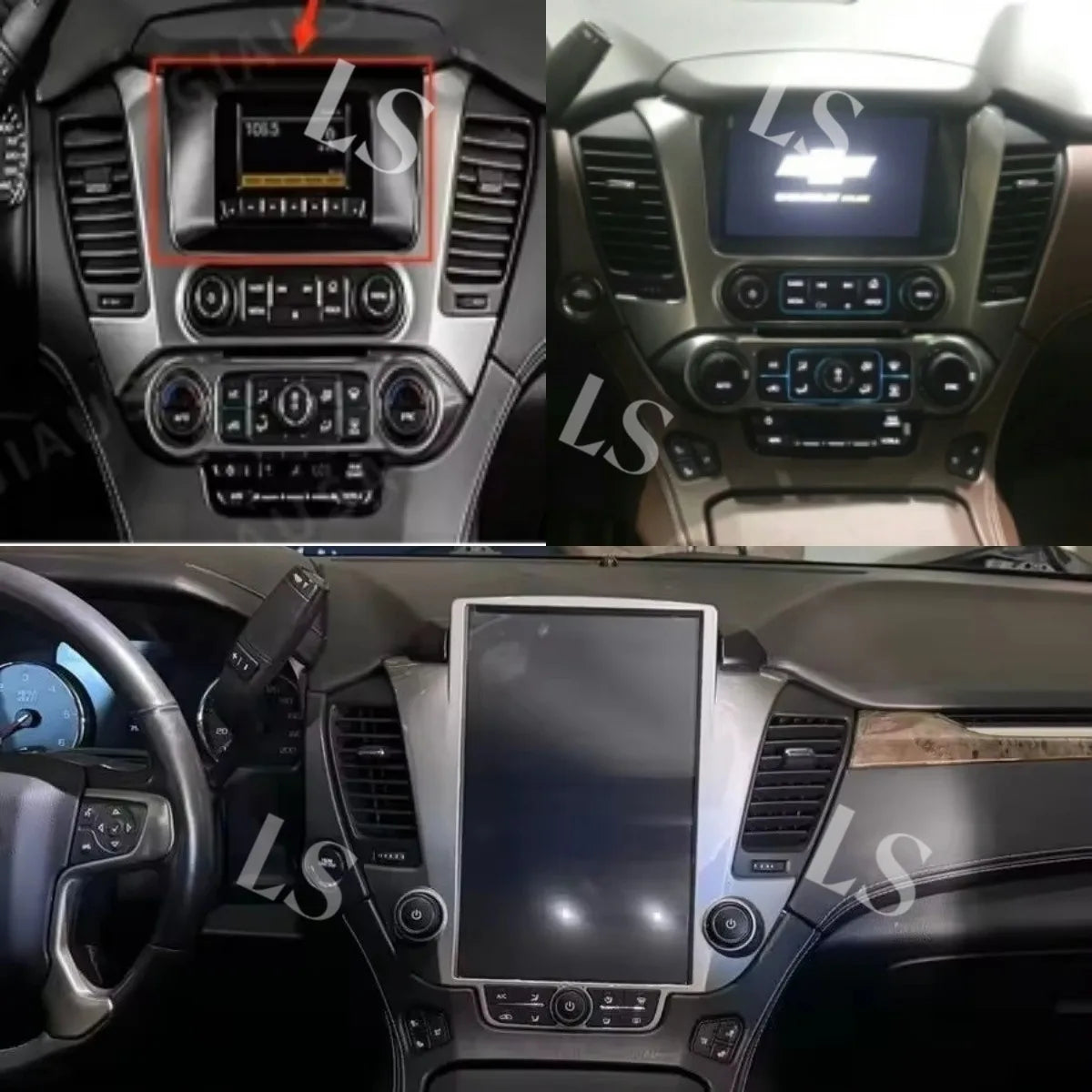 14.5 Inch Vertical 2K Screen For GMC Yukon / Chevroler Tahoe Suburban2014-2020 Car Android 13 Radio Head unit Multimedia Carplay