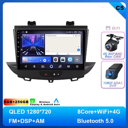 Android 14 Car Radio For Opel Grandland X crossland x 2016-2020 Multimedia Stereo Radio Video Player Carplay autoradio GPS 4G