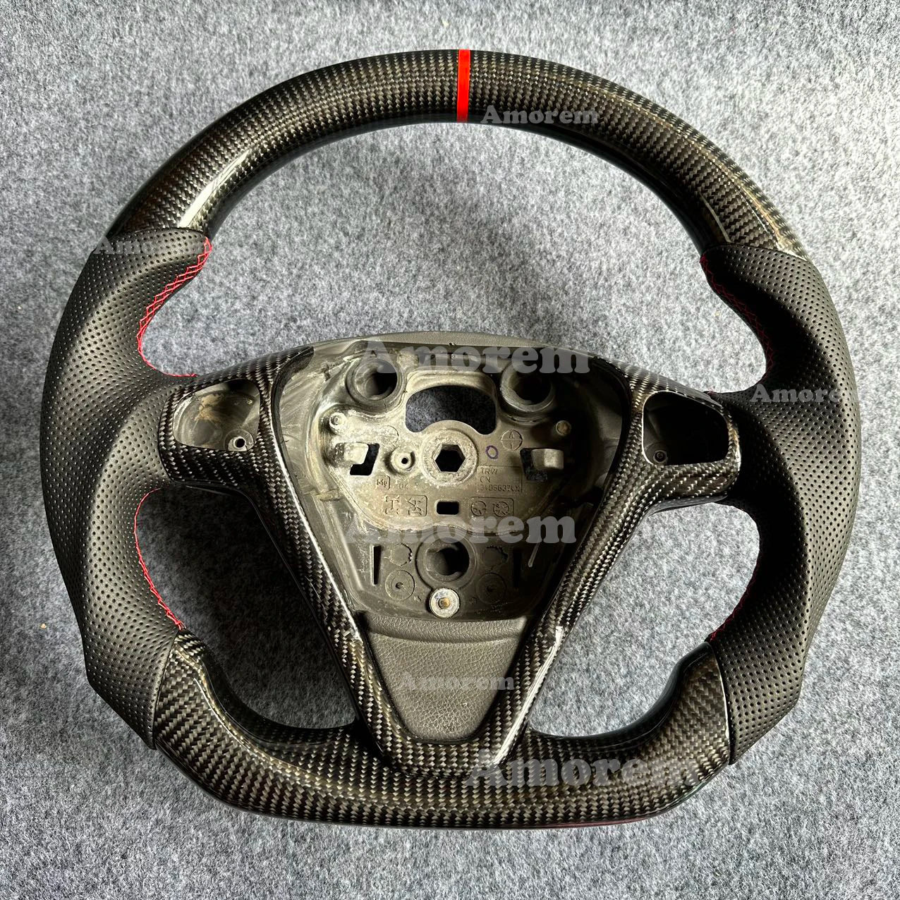 For Ford Fiesta MK7 MK7.5 ST180 Customised Carbon Fiber Steering Wheel 2009 2010 2011 2012 2013 2014 2015 2016 2017