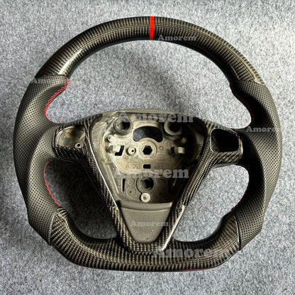 For Ford Fiesta MK7 MK7.5 ST180 Customised Carbon Fiber Steering Wheel 2009 2010 2011 2012 2013 2014 2015 2016 2017