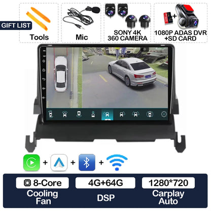 Android 15 Car Radio For Dodge Journey 2009 - 2012 Multimedia Stereo Video Player Qualcomm Head Unit 2DIN 4G LTE 5G WIFI QLED BT