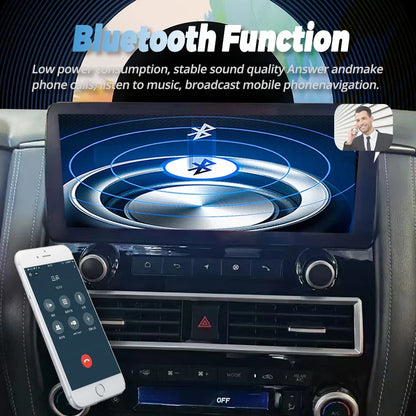 12.3inch Android 14 For Nissan Patrol Y61 Y62 Car Radio GPS Video Player Carplay HU Screen Carplay Auto wifi 4G Multimedia