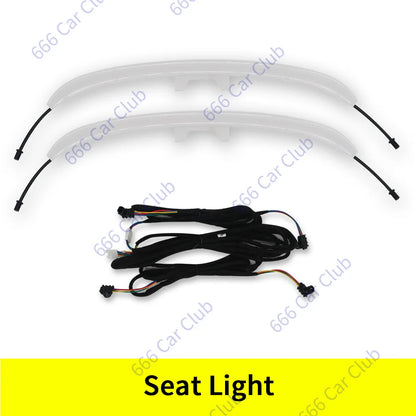 64 Colours LED Air Vents 3D/4D Speaker For Mercedes Benz W213 E-Class E-Coupe E43 E53 E250 Interior Ambient Ligh Decorative Lamp