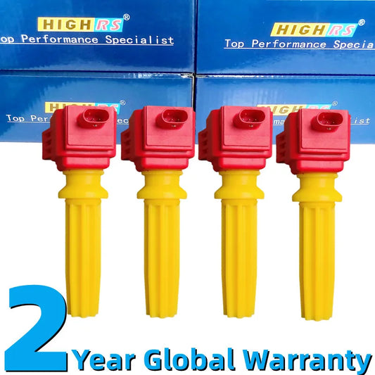 4PCS HIGH PERFORMANCE IGNITION COIL FOR UF670 32255012 JDE30294 FOR LINCOLN MKC MKZ MKT MKX CONTINENTAL 2.0T 2.3T L4
