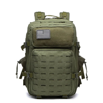 25L/50L Tactical Backpack Bag Hunting MOLLE Backpack GYM For Men EDC Outdoor Hiking Rucksack Witch 2 Bottle Holders