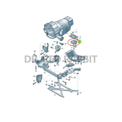 8K0399151DD 8K0399151CF For Volkswagen Phaion Audi Q5A4LS4A5S5 Macan Transmission Rubberized Metal Mounts